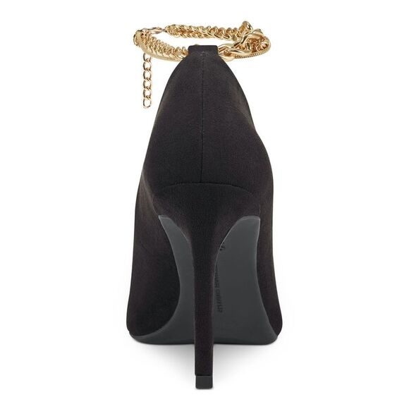 INC Womens Black Sadelle Pointed Toe Stiletto Buckle Dress Pumps Shoes 8.5 M - Picture 2 of 4